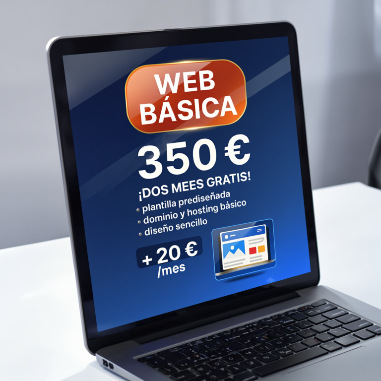 Hombre sonriente muestra un portátil con diseño de páginas web y marketing digital.